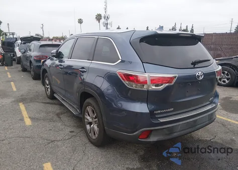 2014 Toyota Highlander Xle V6 from USA, damaged, VIN 5TDKKRFH3ES023152
